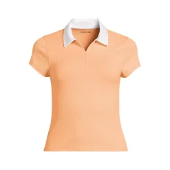 Women's SunShade UPF 50 Short Sleeve Pique Johnny Collar Rash Guard