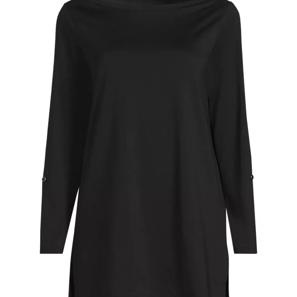 Women's Supima Cotton Adjustable 3/4 Sleeve Boatneck Tunic