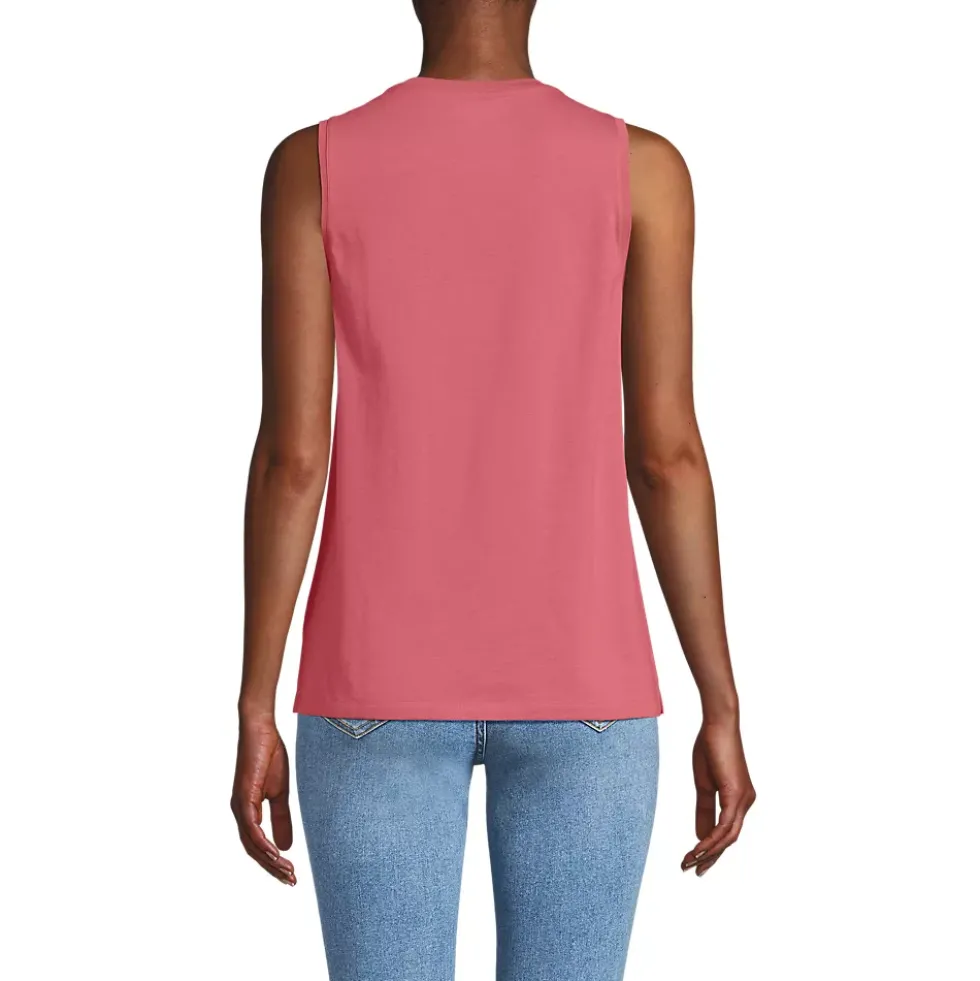 Women's Supima Cotton Crew Neck Tank