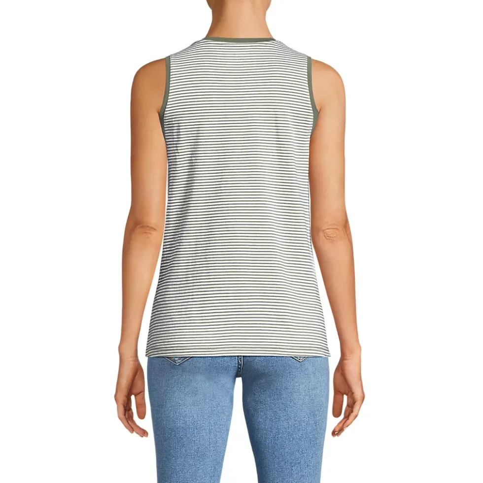 Women's Supima Cotton Crew Neck Tank