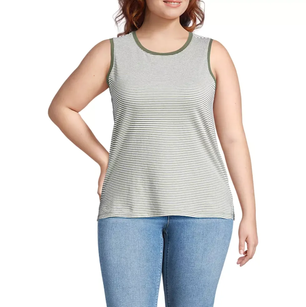 Women's Supima Cotton Crew Neck Tank