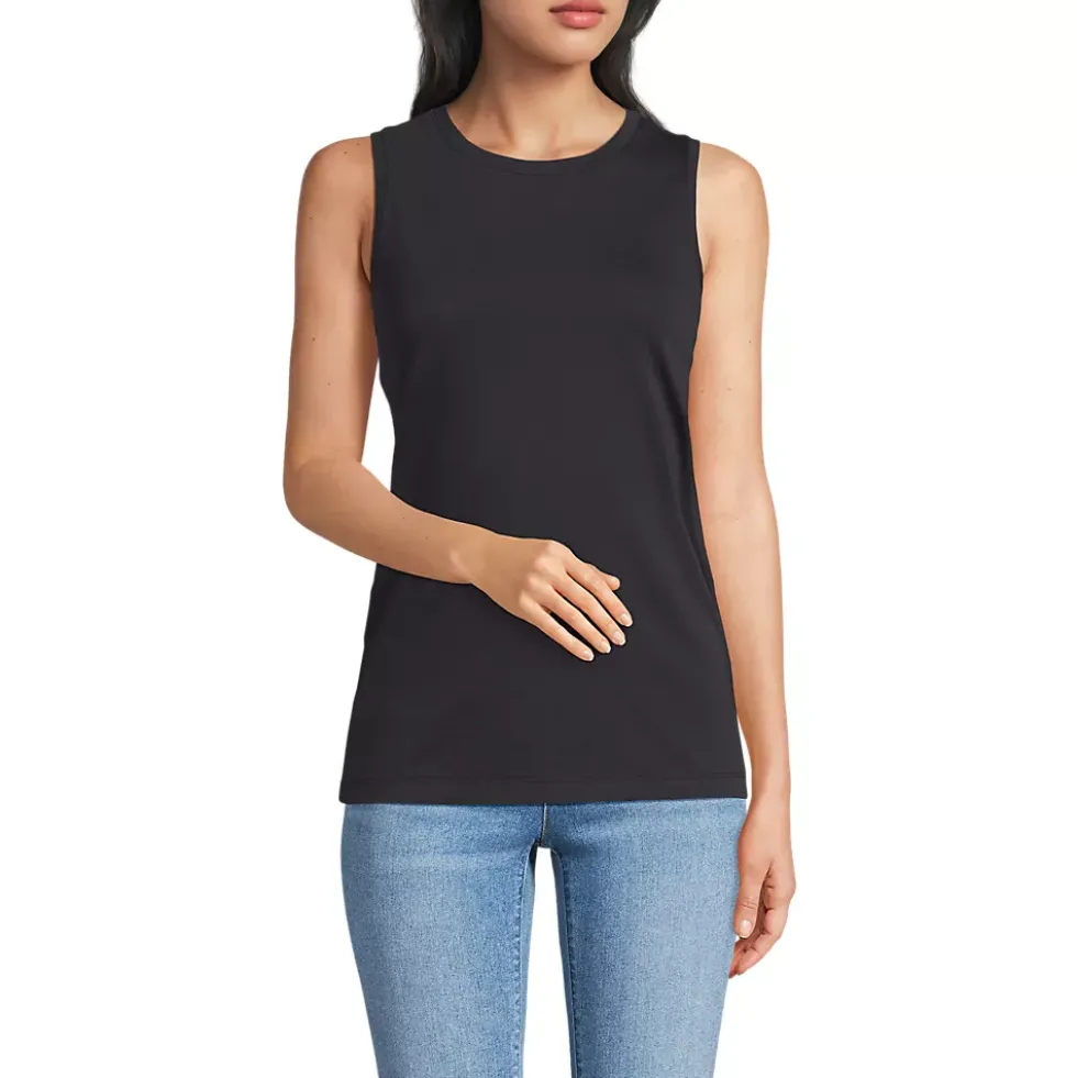 Women's Supima Cotton Crew Neck Tank