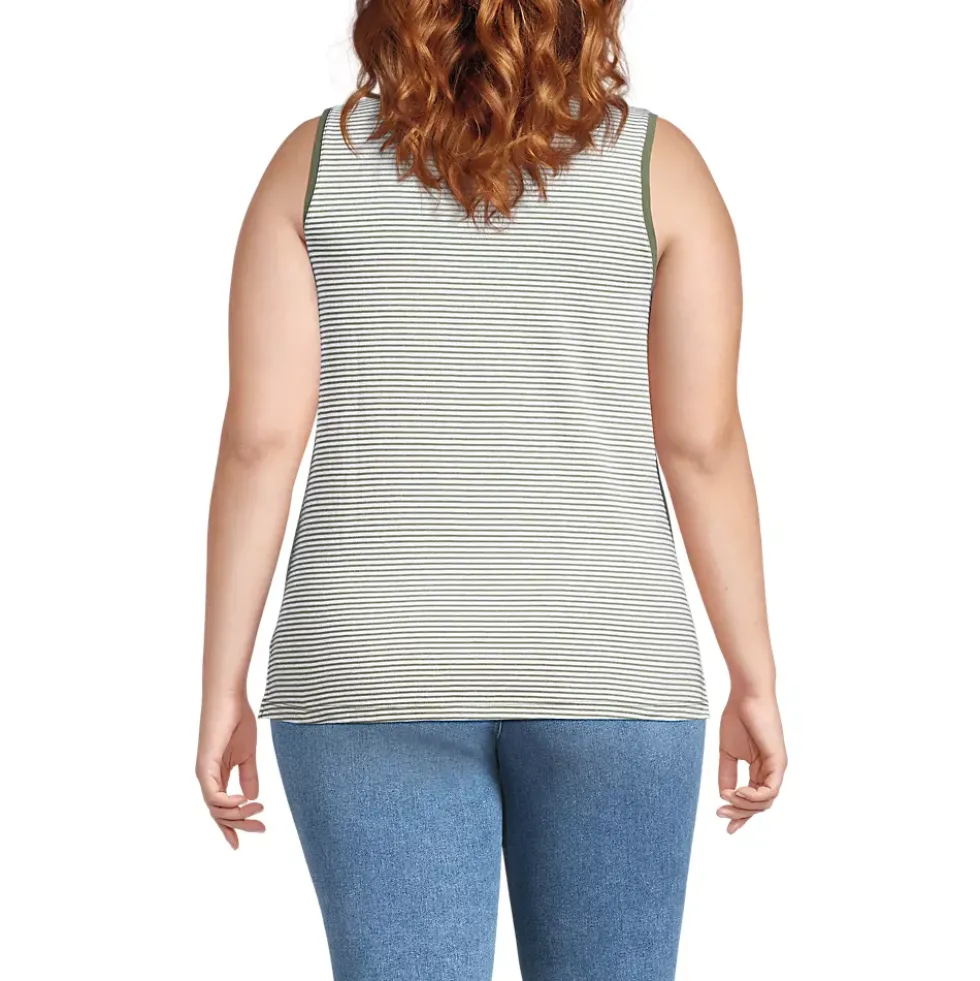Women's Supima Cotton Crew Neck Tank