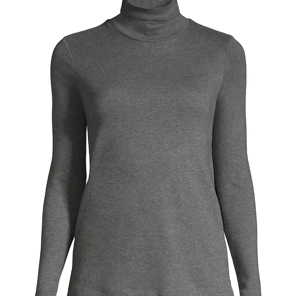 Women's Supima Cotton Fitted Long Sleeve Turtleneck
