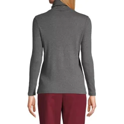 Women's Supima Cotton Fitted Long Sleeve Turtleneck