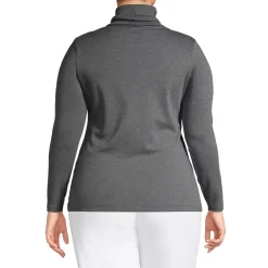Women's Supima Cotton Fitted Long Sleeve Turtleneck