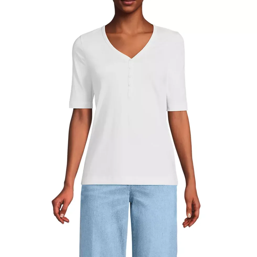 Women's Supima Cotton Henley T-Shirt
