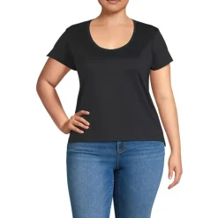 Women's Supima Cotton Short Sleeve Scoop Neck Tee