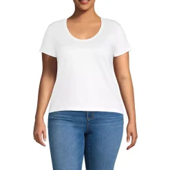 Women's Supima Cotton Short Sleeve Scoop Neck Tee