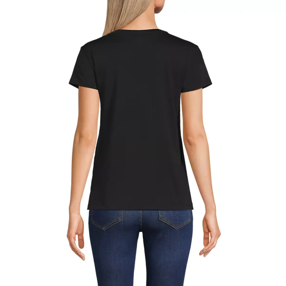 Women's Supima Cotton Short Sleeve Scoop Neck Tee