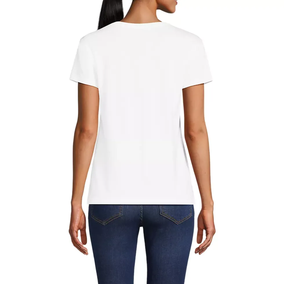 Women's Supima Cotton Short Sleeve Scoop Neck Tee