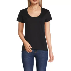 Women's Supima Cotton Short Sleeve Scoop Neck Tee