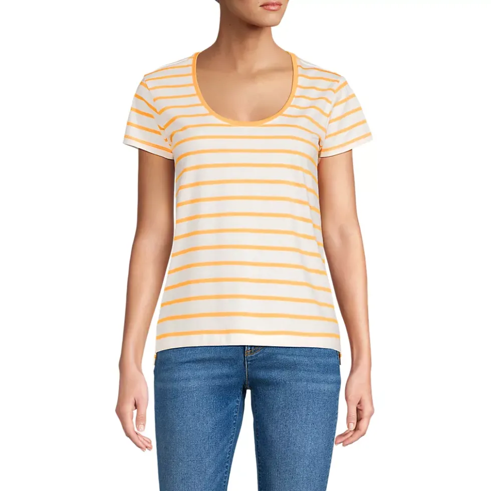 Women's Supima Cotton Short Sleeve Scoop Neck Tee