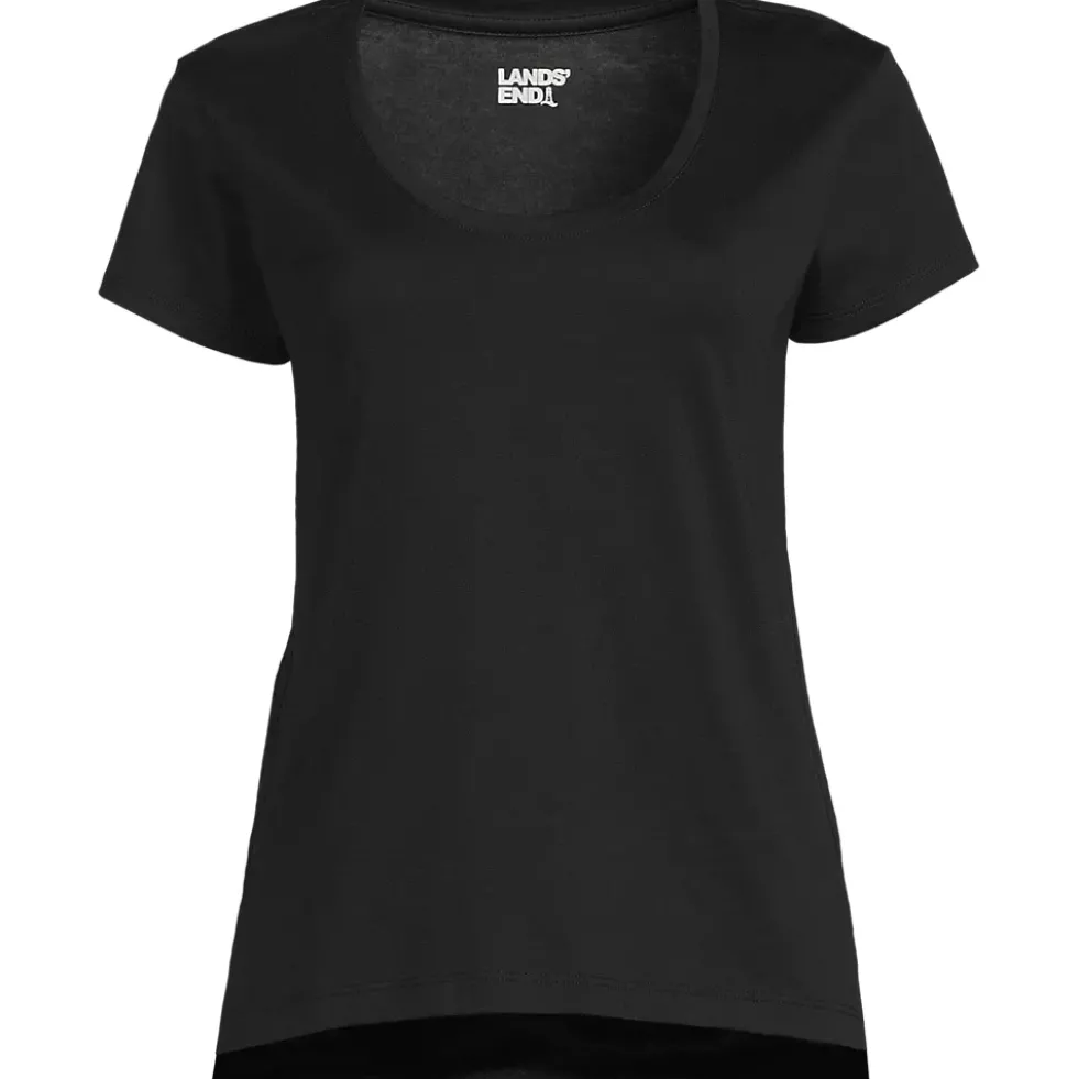 Women's Supima Cotton Short Sleeve Scoop Neck Tee