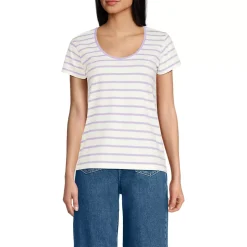 Women's Supima Cotton Short Sleeve Scoop Neck Tee