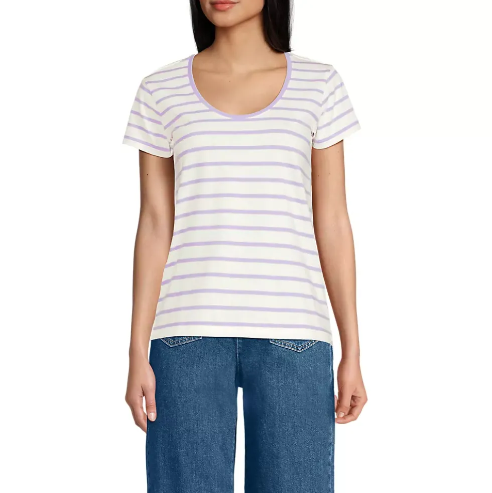 Women's Supima Cotton Short Sleeve Scoop Neck Tee