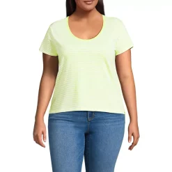 Women's Supima Cotton Short Sleeve Scoop Neck Tee