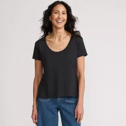 Women's Supima Cotton Short Sleeve Scoop Neck Tee