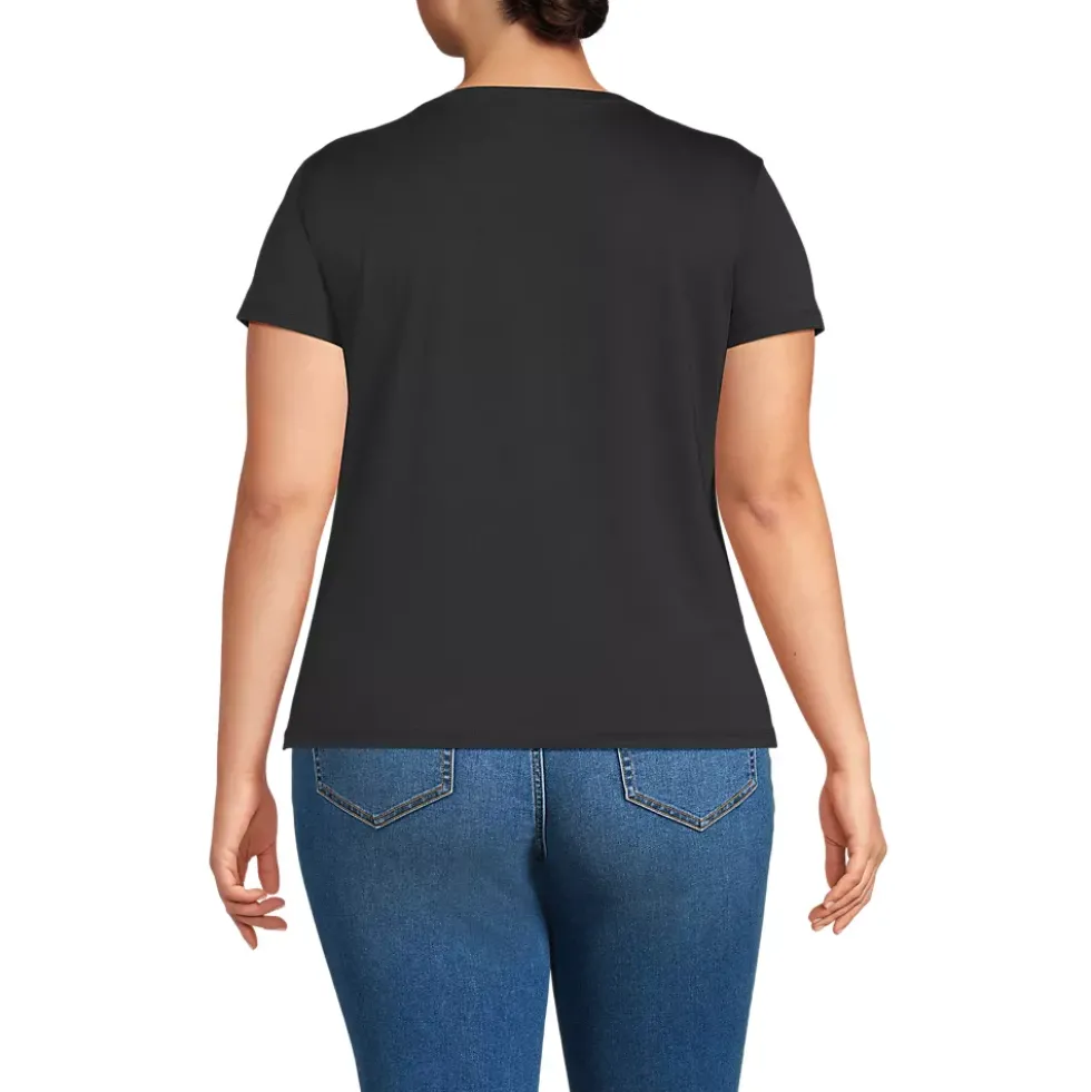 Women's Supima Cotton Short Sleeve Scoop Neck Tee