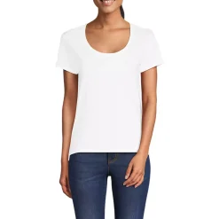 Women's Supima Cotton Short Sleeve Scoop Neck Tee