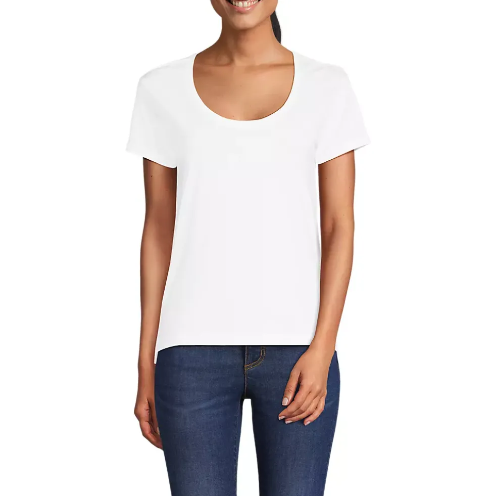 Women's Supima Cotton Short Sleeve Scoop Neck Tee