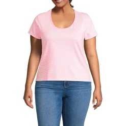 Women's Supima Cotton Short Sleeve Scoop Neck Tee