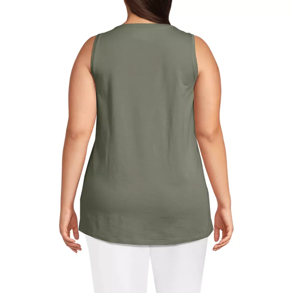 Women's Supima Cotton Tunic Tank Top