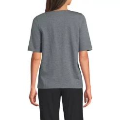Women's Supima Jersey Half Sleeve Splitneck Shirt
