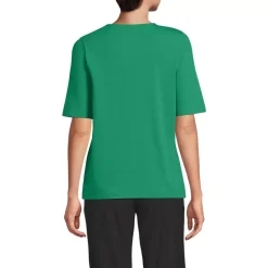 Women's Supima Jersey Half Sleeve Splitneck Shirt