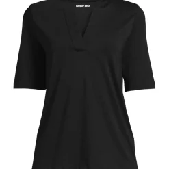 Women's Supima Jersey Half Sleeve Splitneck Shirt