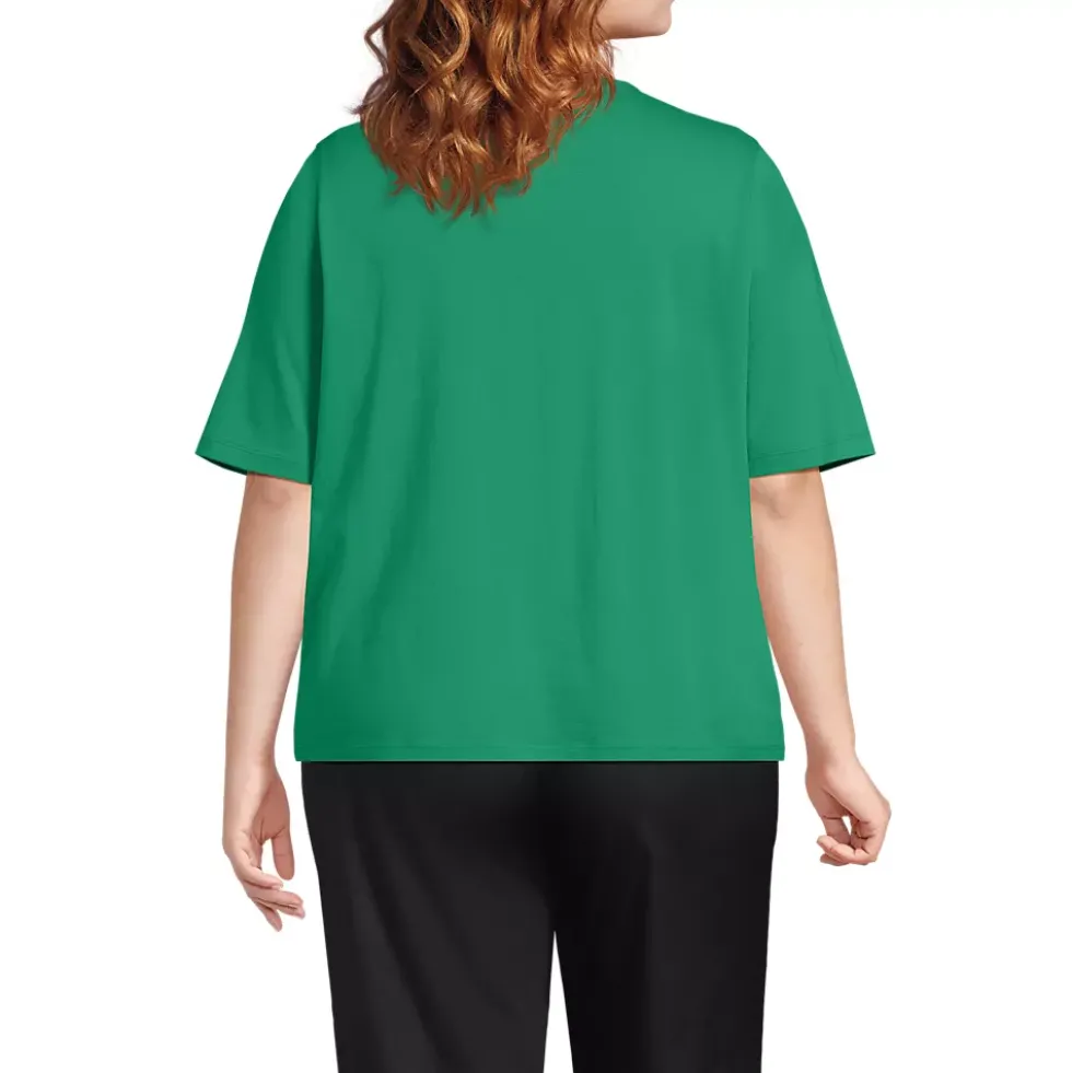 Women's Supima Jersey Half Sleeve Splitneck Shirt