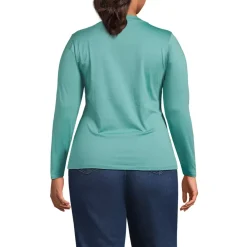Women's Supima Jersey Long Sleeve Button Henley