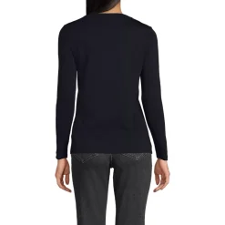 Women's Supima Jersey Long Sleeve Button Henley