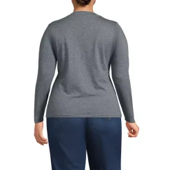 Women's Supima Jersey Long Sleeve Button Henley