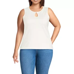 Women's Supima Keyhole Tank