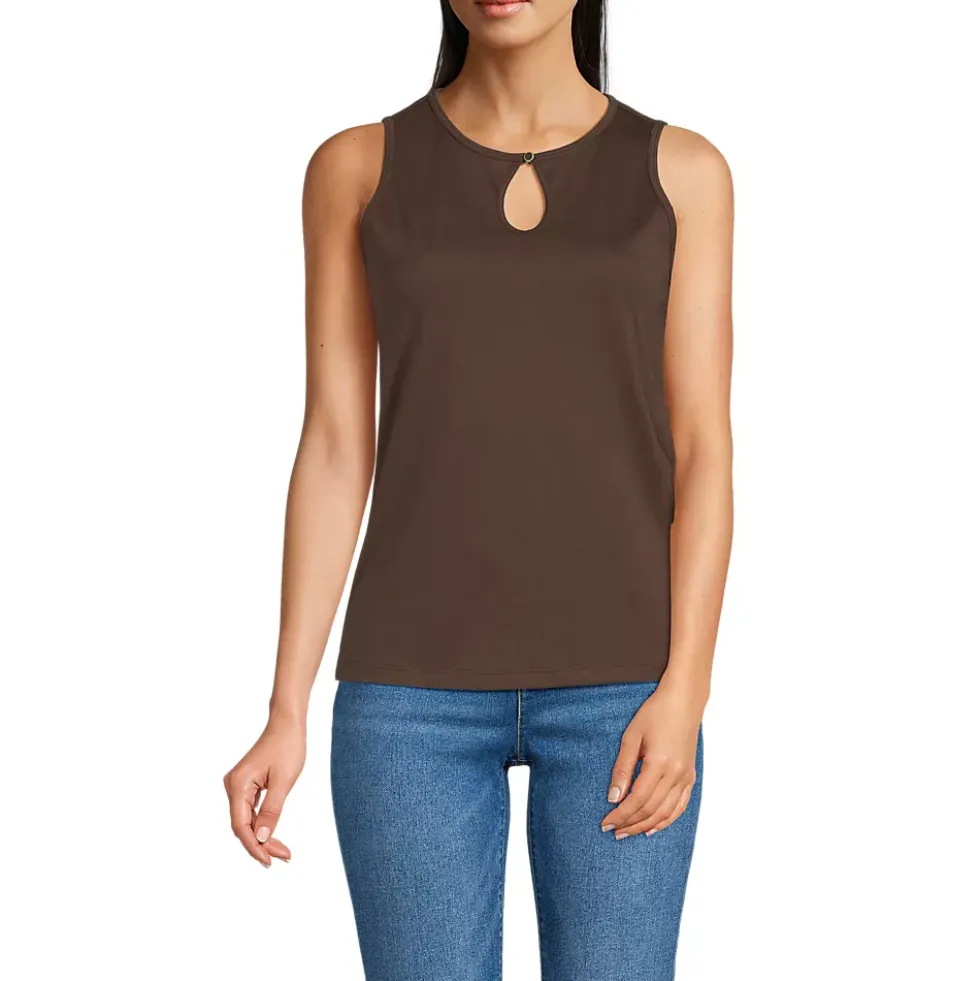 Women's Supima Keyhole Tank