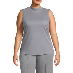 Women's Supima Micro Modal Sleeveless Mock Neck Shirt