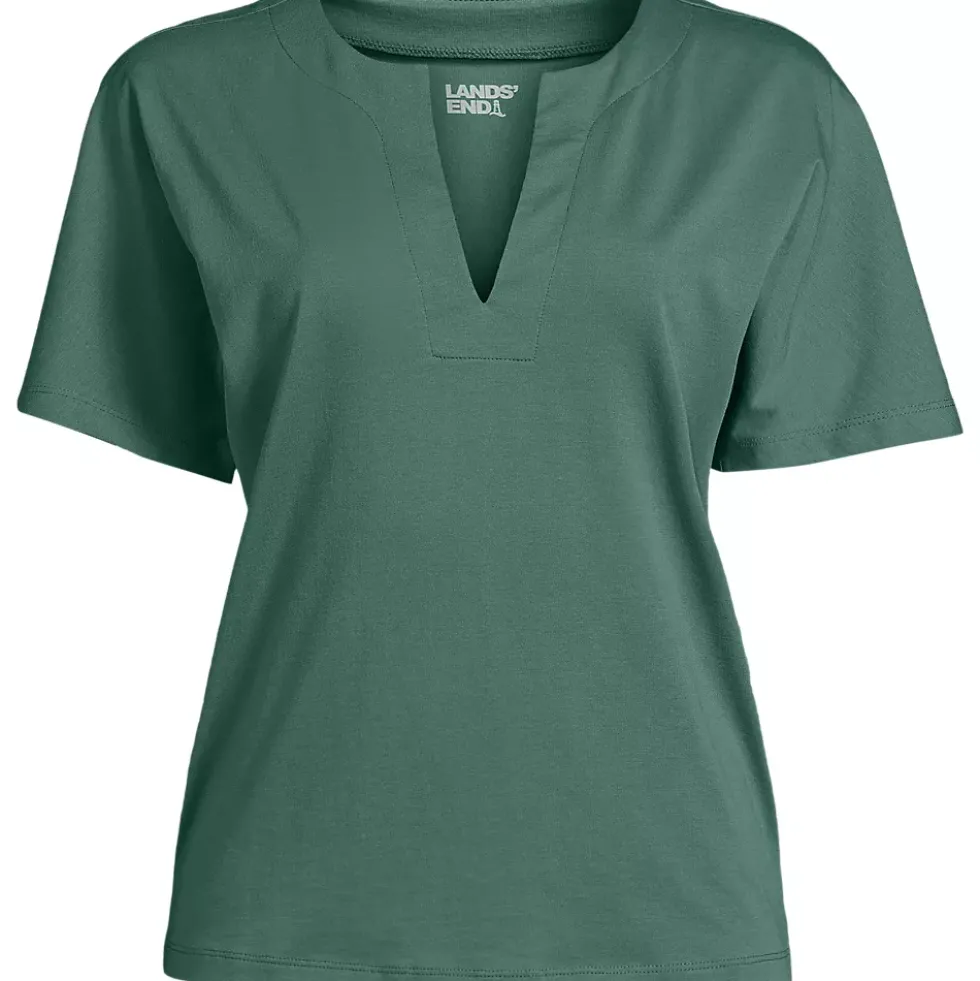 Women's Supima Notch Neck T-shirt