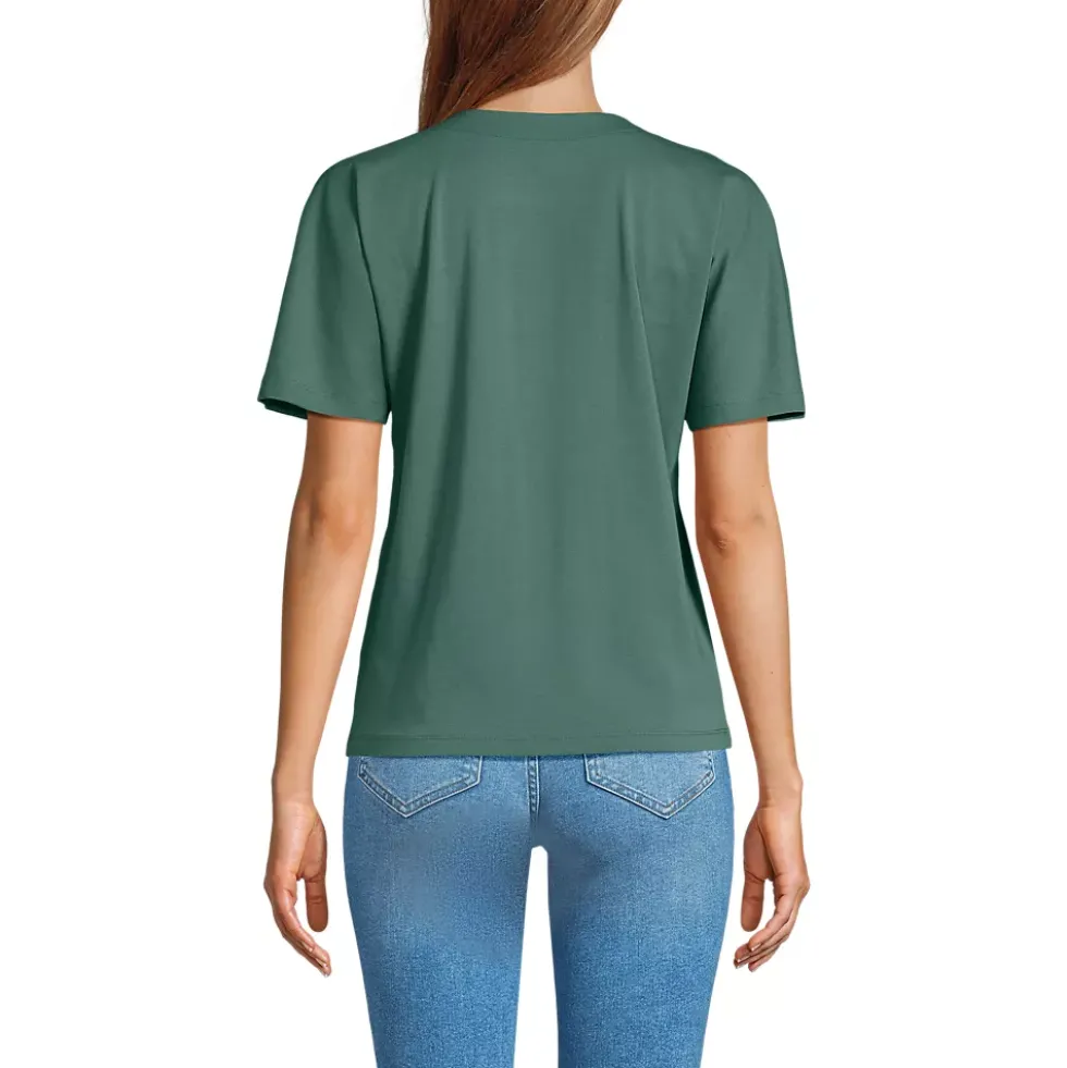 Women's Supima Notch Neck T-shirt
