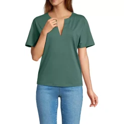 Women's Supima Notch Neck T-shirt