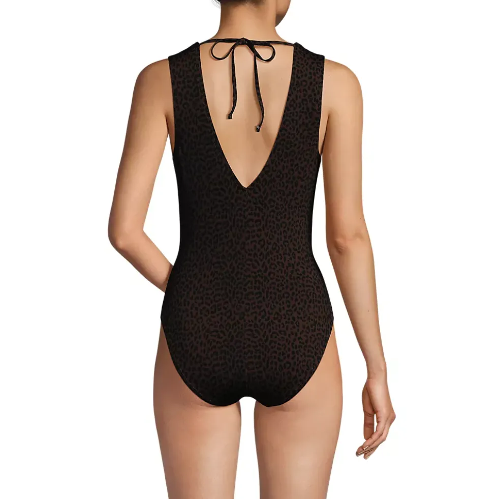Women's Surplice Tie Back One Piece