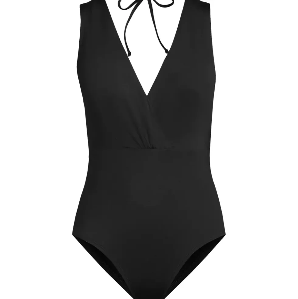 Women's Surplice Tie Back One Piece