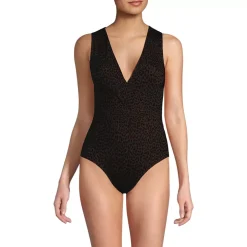 Women's Surplice Tie Back One Piece