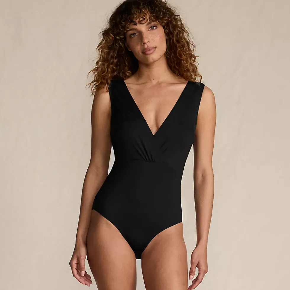 Women's Surplice Tie Back One Piece
