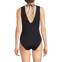 Women's Surplice Tie Back One Piece