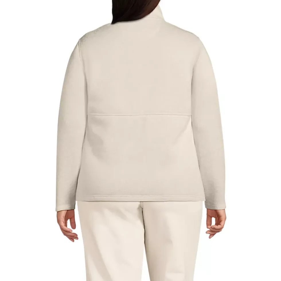 Women's Sweater Fleece Snap Neck Pullover Jacket