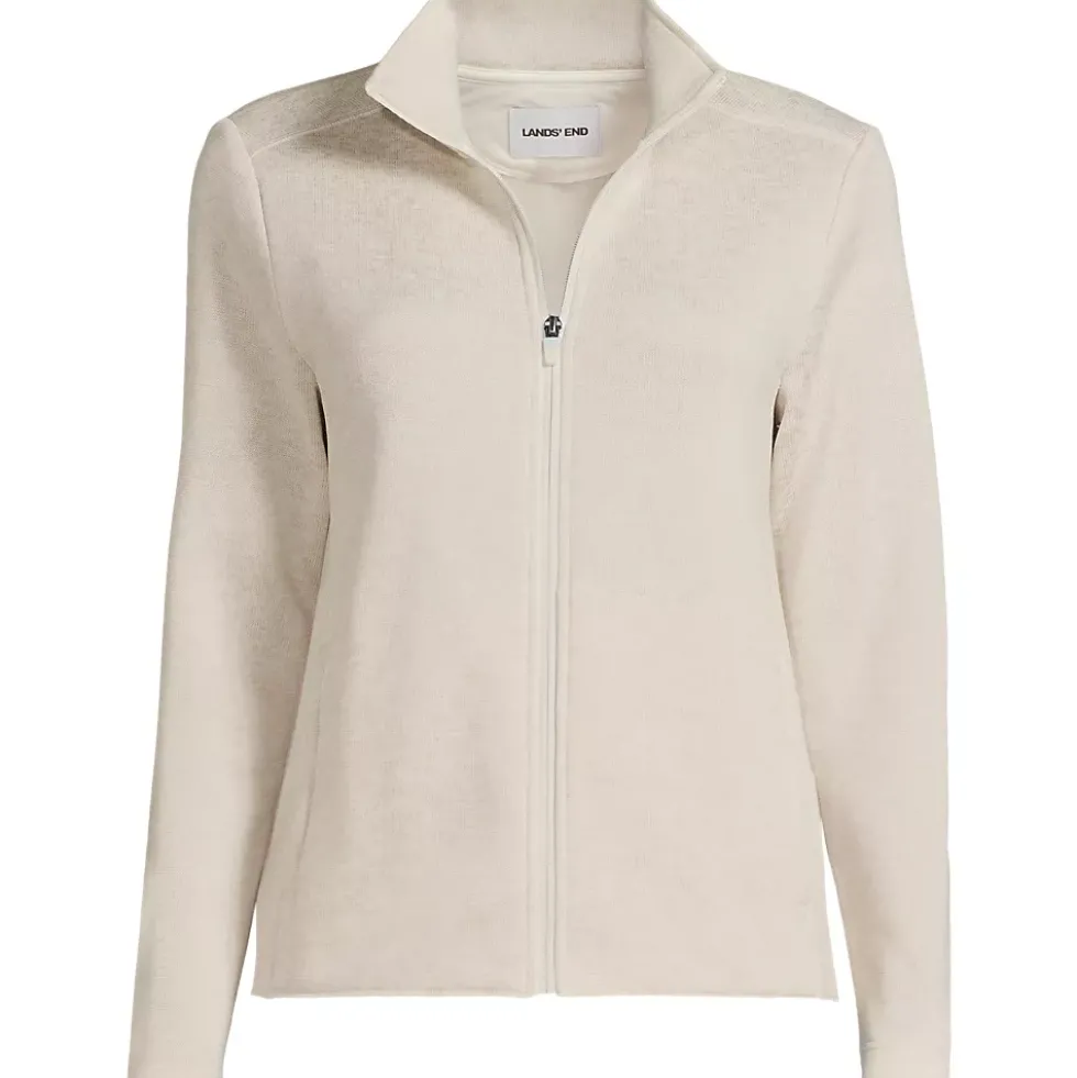 Women's Sweater Fleece Zip Front Jacket