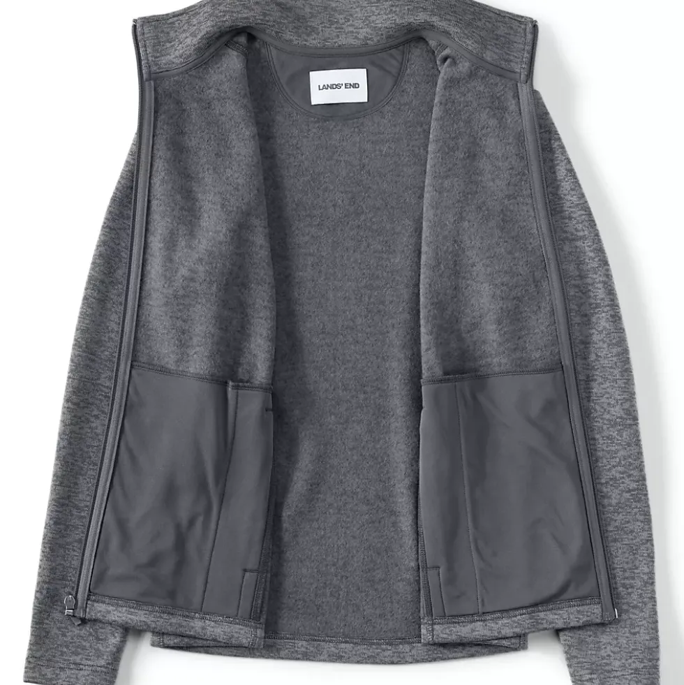 Women's Sweater Fleece Zip Front Jacket