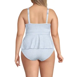 Women's Sweetheart Belted Flutter Tankini
