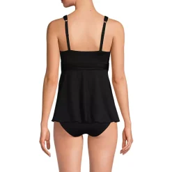 Women's Sweetheart Belted Flutter Tankini